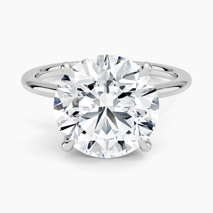 Petite Certified Lab Grown Round- Briilant Diamond 1.5mm Engagement Ring