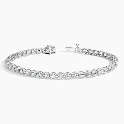 IGI Certified Round- Brilliant Lab-Grown Diamond Tennis Bracelet