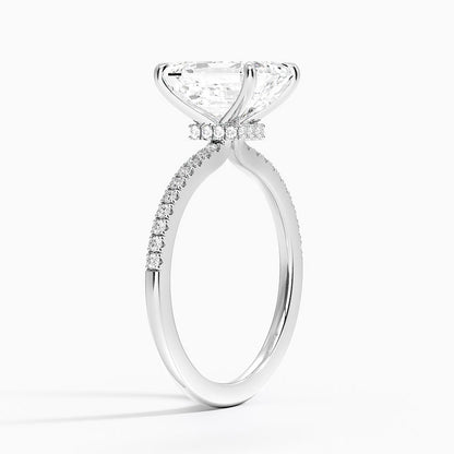 Demi Half Coverage Diamond Engagement Ring 2 Carat