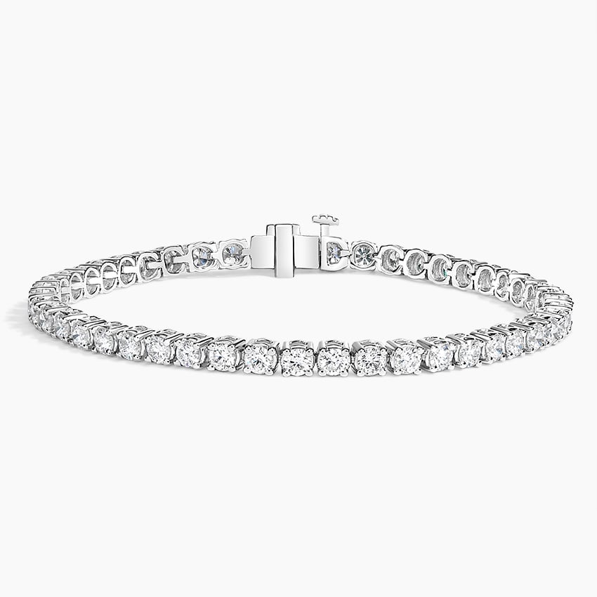 IGI Certified Classic Round Brilliant Cut Lab Grown Diamond Tennis Bracelet