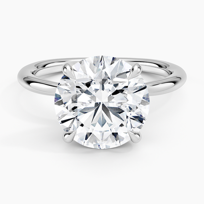 2mm 4 Carat IGI Certified Lab Grown Diamond Solitaire Engagement Ring