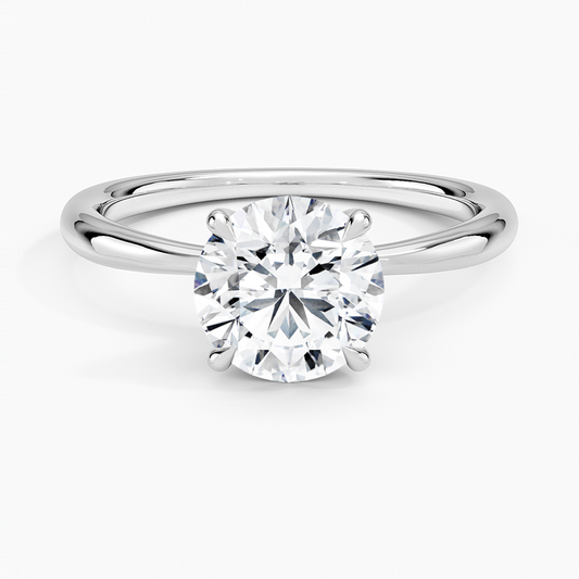 2mm 1.50 Carat IGI Certified Lab Grown Diamond Solitaire Engagement Ring