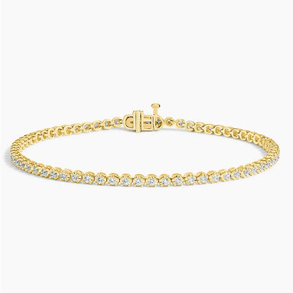 IGI Certified Round- Brilliant Lab-Grown Diamond Tennis Bracelet