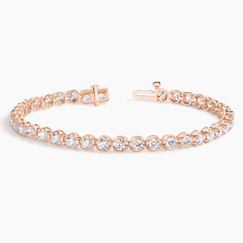 IGI Certified Round- Brilliant Lab-Grown Diamond Tennis Bracelet