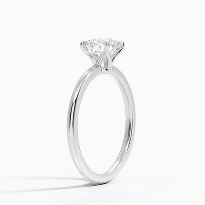 Petite Certified Lab Grown Round- Briilant Diamond 1.5mm Engagement Ring