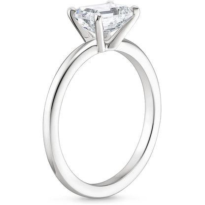 IGI Certified Pear Lab-Grown Diamond Horizontal Petite Comfort Fit Solitaire Engagement Ring