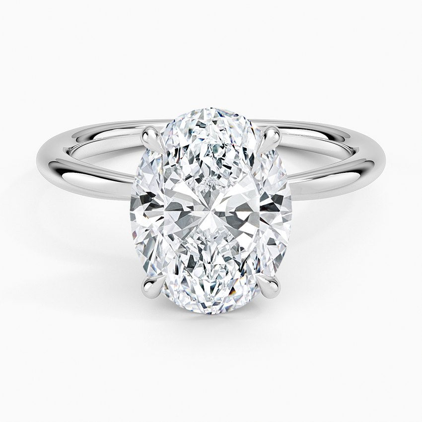 2mm 3 Carat IGI Certified Lab Grown Diamond Solitaire Engagement Ring