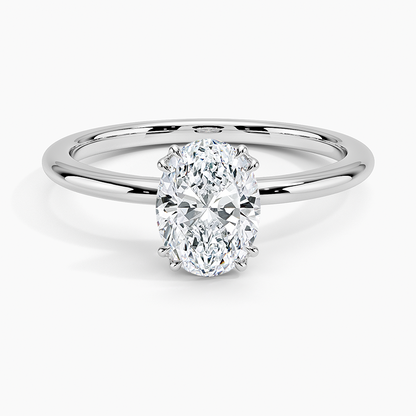 1 Carat Certified Lab Grown Solitaire Engagement Ring