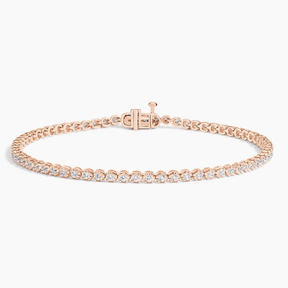 IGI Certified Round- Brilliant Lab-Grown Diamond Tennis Bracelet