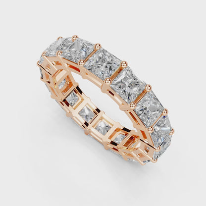 2 Carat Princess Cut Lab Grown Diamond Eternity Band